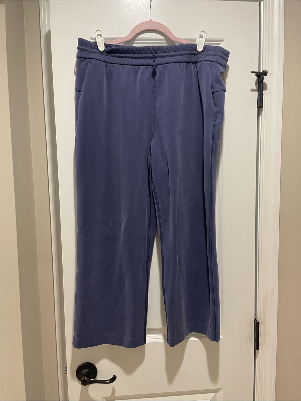 lululemon athletica soft stream cropped Pants in Dusty Blue